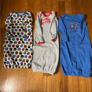 Marvel Kids Nightgown Set - Multicolor, Gray, Blue